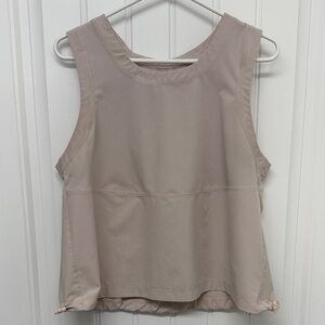 FLX Women’s Sleeveless athletic Tank Top - Taupe size medium